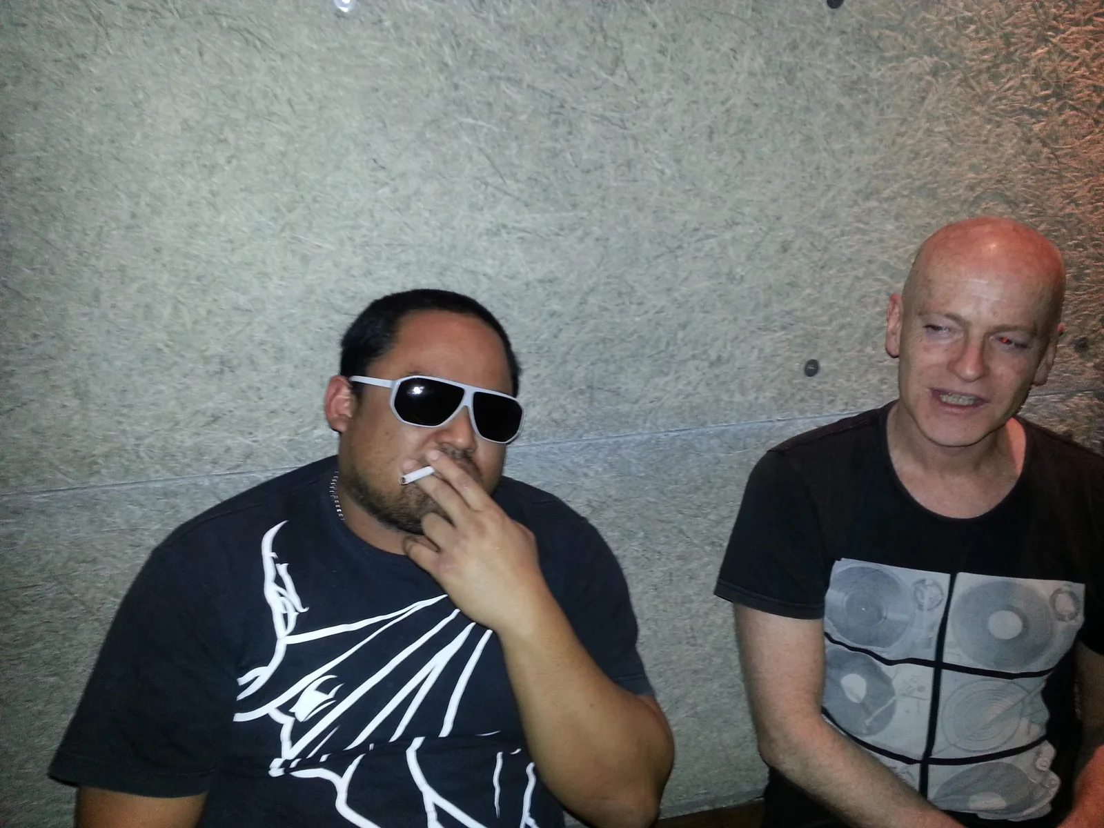 Two people in sunglasses at Ching-a-Lings Sunday Sessions