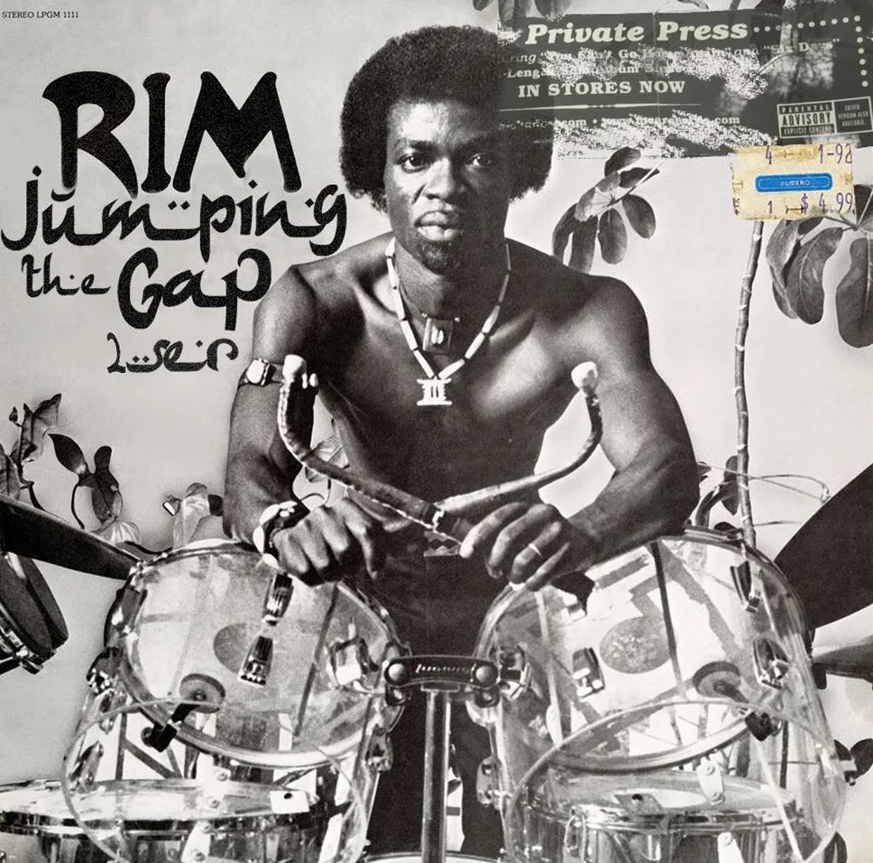 Cover art for the Rim Kwaku Obeng reissue, Jumping the Gap