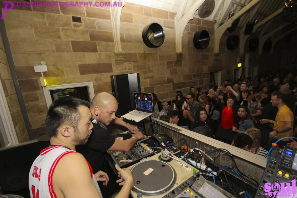 A dense crowd on the dancefloor at the Soul of Sydney Vivid special
