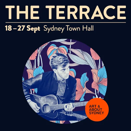 Poster for the Terrace at Sydney Town Hall, 18 to 27 September, nine nights of free gigs