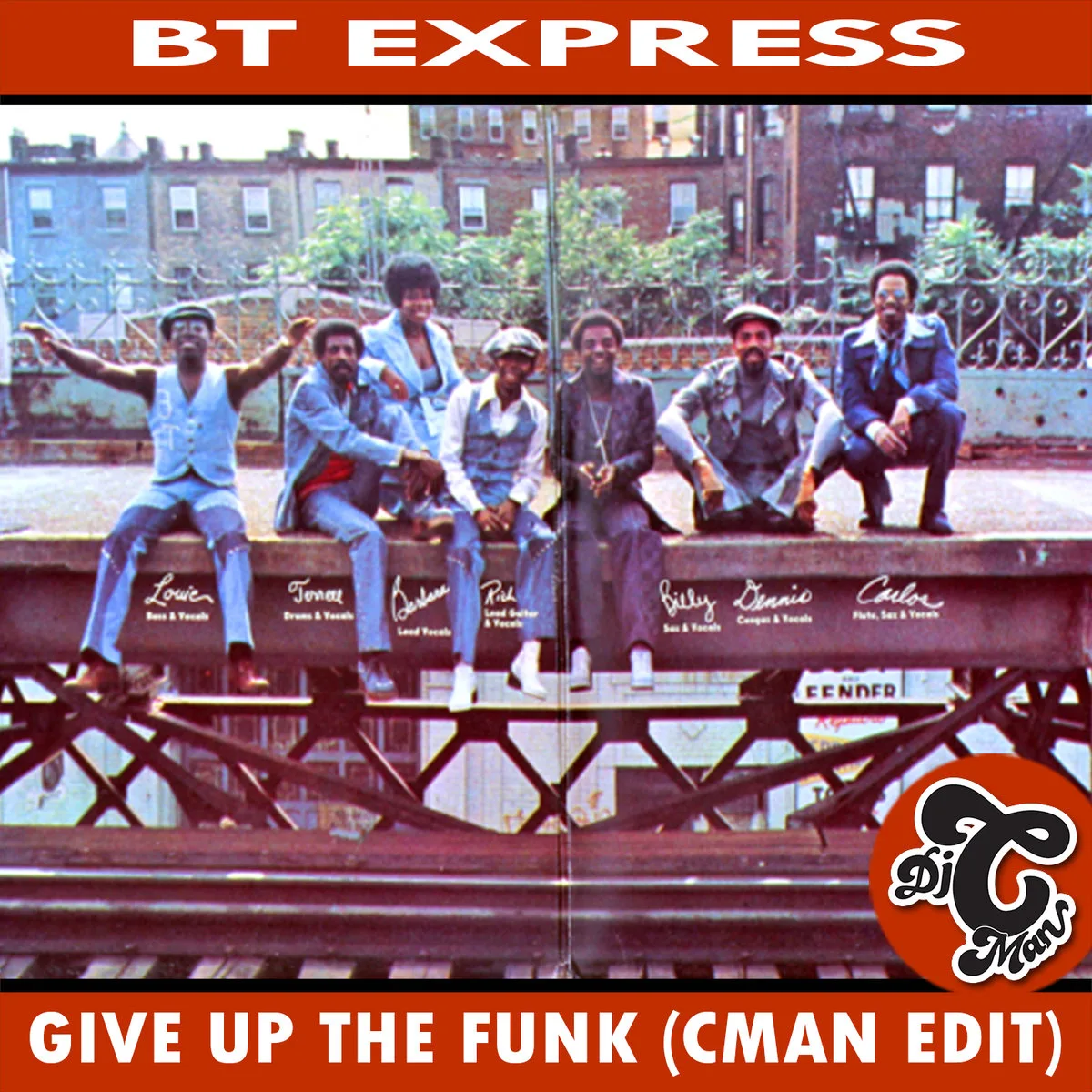 Cover art for the CMAN edit of BT Express' Give Up the Funk