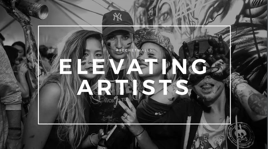 Elevating Artists tile for the Secret Walls Sydney event