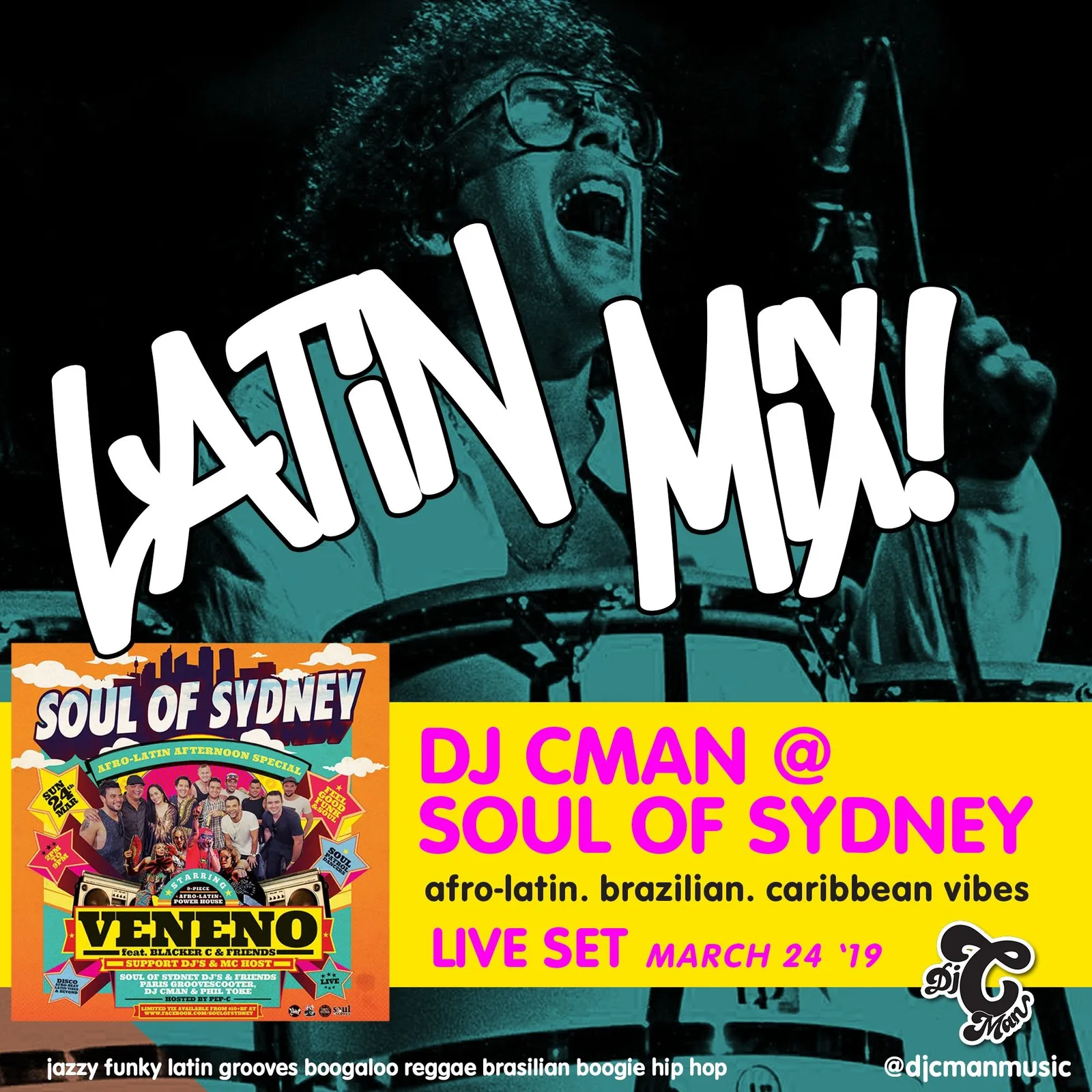 Cover art for the Latin mix recorded live at Soul of Sydney