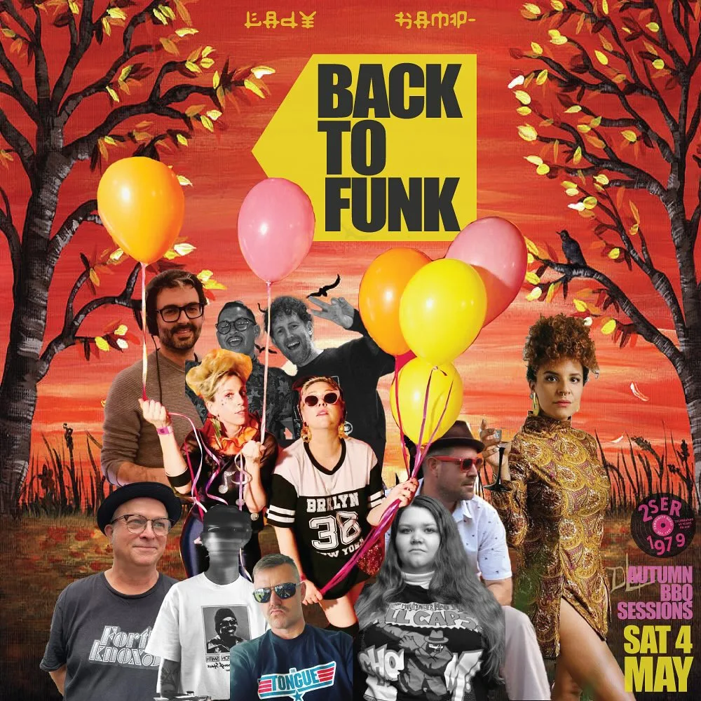 Back to Funk flyer for the autumn BBQ sessions on Saturday 4 May